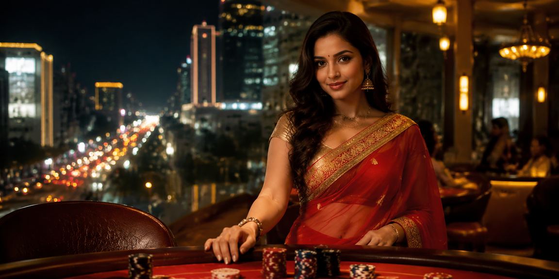 Lottery ticket vendor on MG Road Bangalore in a saree