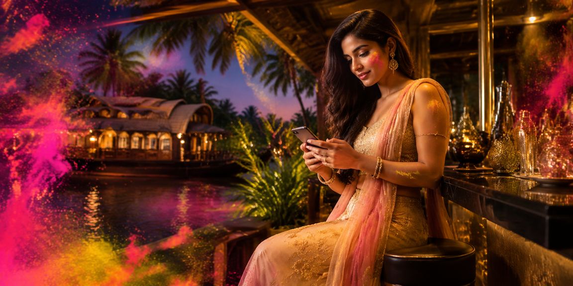 Spectators enjoying sports betting during Holi festival celebrations in Kerala